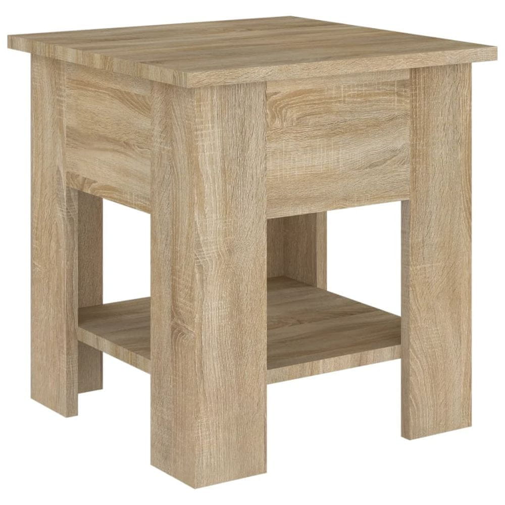 Vidaxl Konferenčný stolík dub sonoma 40x40x42 cm kompozitné drevo